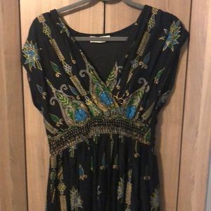 NWOT Lapagee bohemian style maxi dress